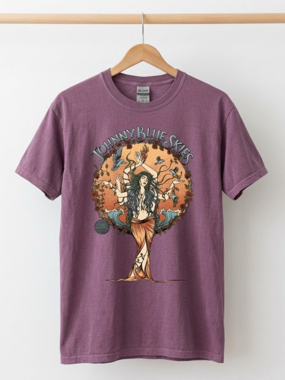 New!Johnny Blue Skies Dark Clouds Tour 2026 T-Shirt Concert Merch Reprint